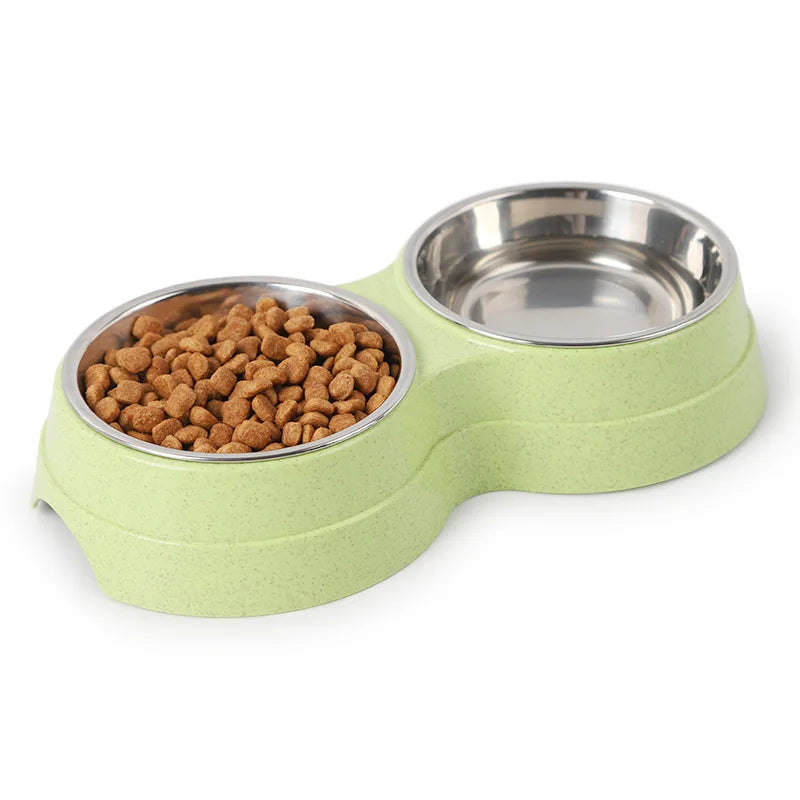 Stainless Steel Double Pet Bowls