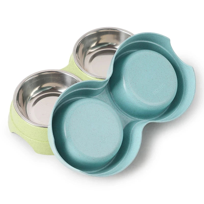 Stainless Steel Double Pet Bowls