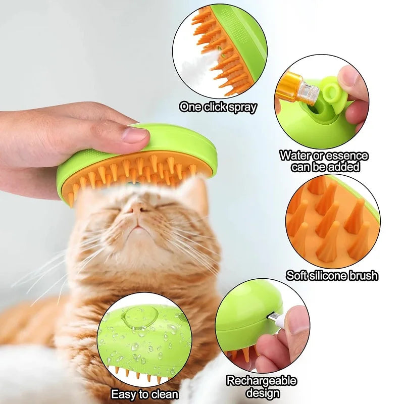 3-in-1 Cat Steam Brush