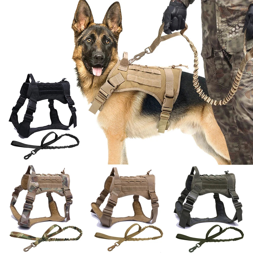 Tactical Dog Harness Set