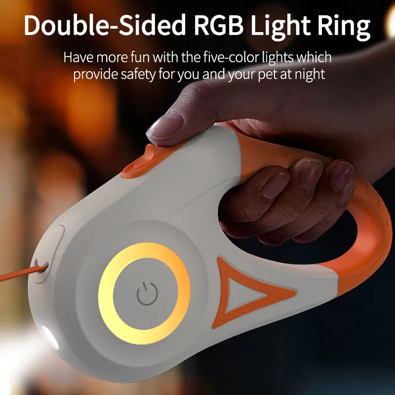 LED Retractable Dog Leash