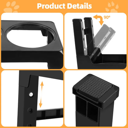 Elevated Dog Feeder with Adjustable Stand